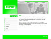 Tablet Screenshot of elpik.cz